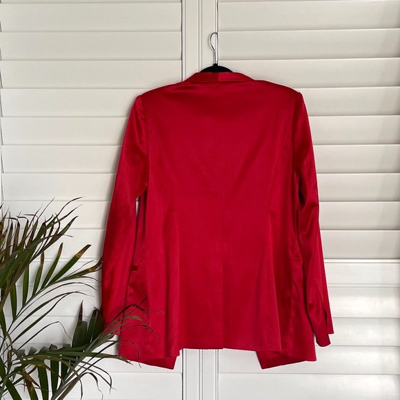 NWT Dolls Kill - Poster Grl Red Satin Blazer Size Large - Picture 10 of 12